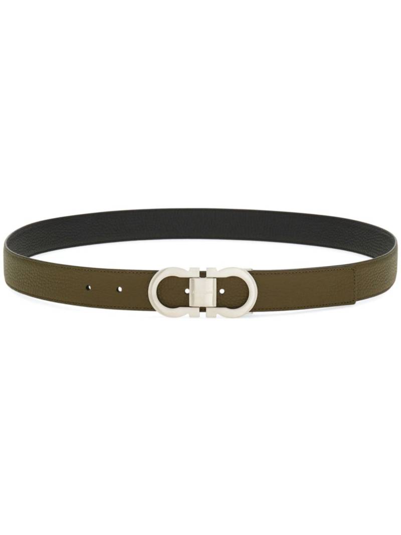 Ferragamo Gancini reversible belt - Green von Ferragamo