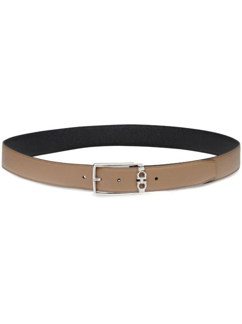 Ferragamo Gancini reversible belt - Neutrals von Ferragamo