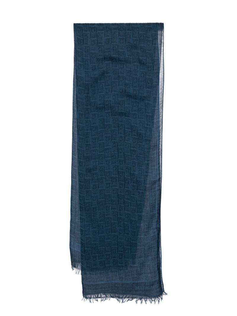 Ferragamo Gancini scarf - Blue von Ferragamo