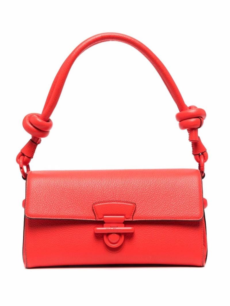 Ferragamo Gancini slim leather shoulder bag - Red von Ferragamo