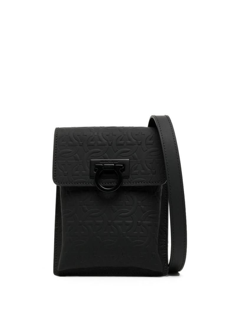 Ferragamo Gancini smartphone case bag - Black von Ferragamo