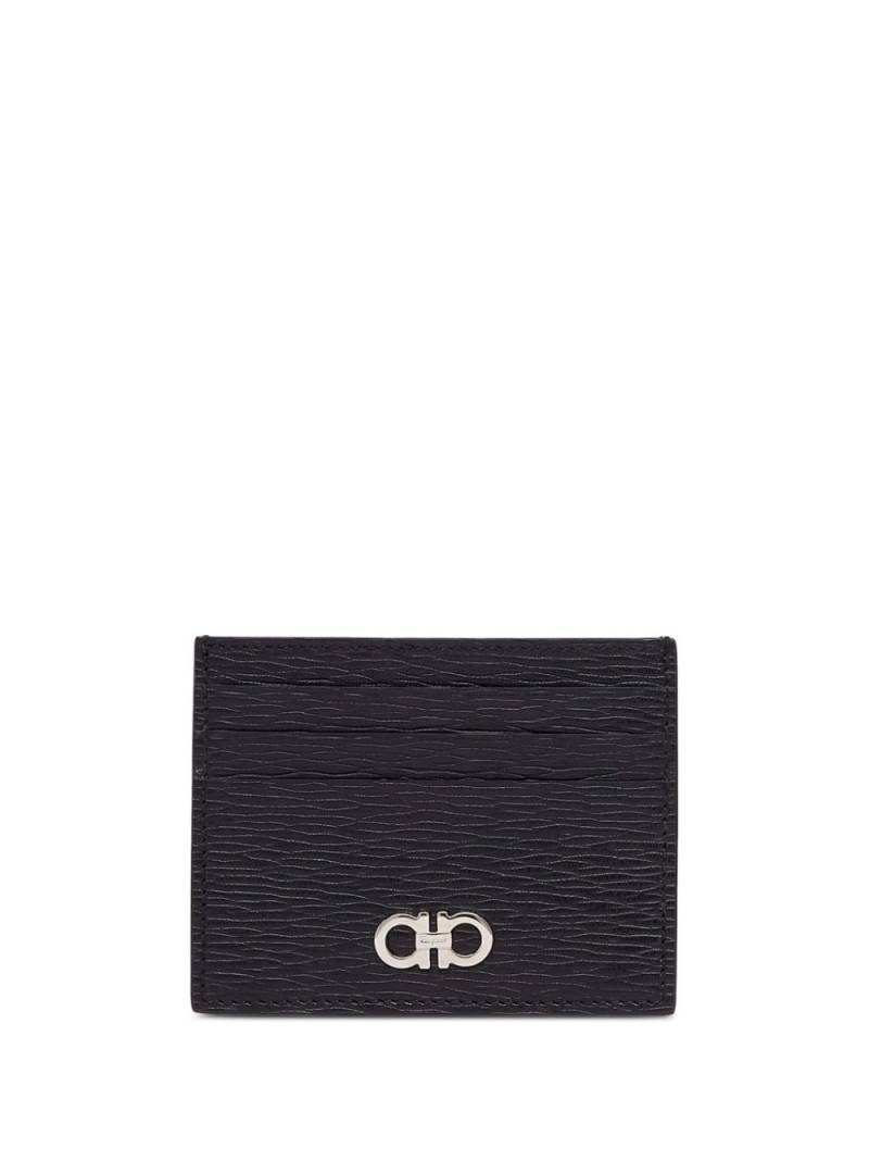 Ferragamo Gancini two-tone cardholder - Black von Ferragamo