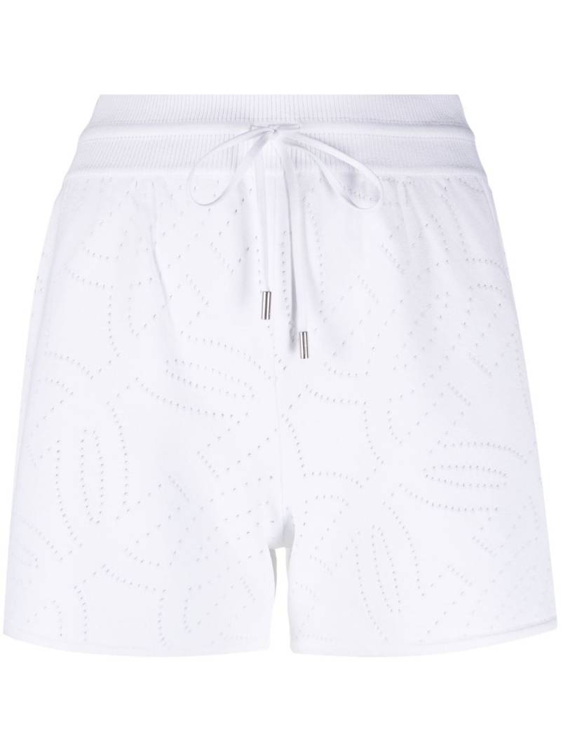 Ferragamo Gancio-perforated shorts - White von Ferragamo