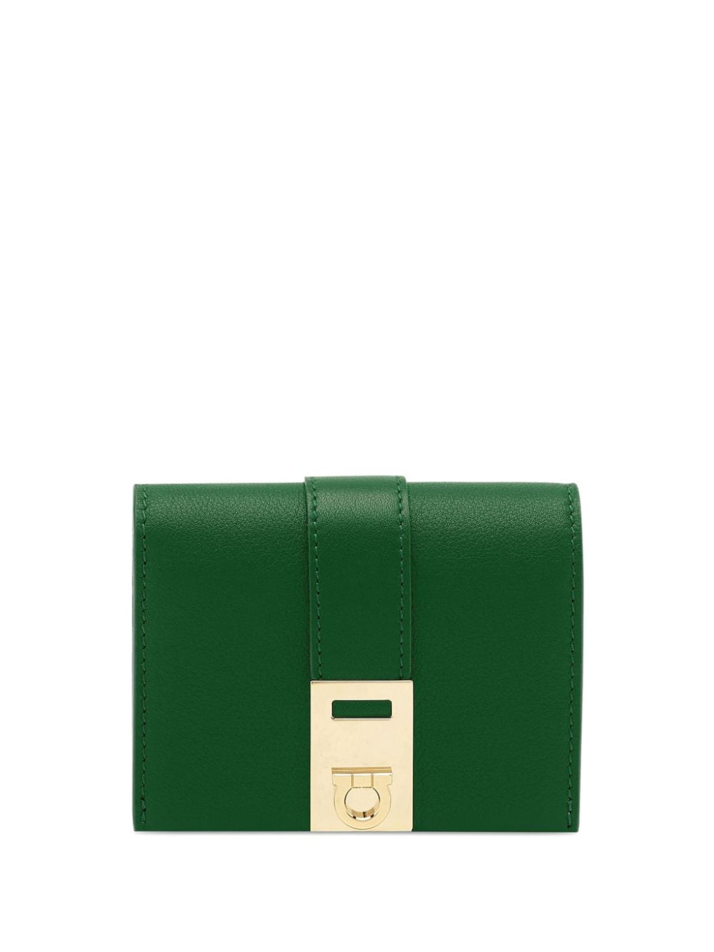 Ferragamo Hug leather wallet - Green von Ferragamo