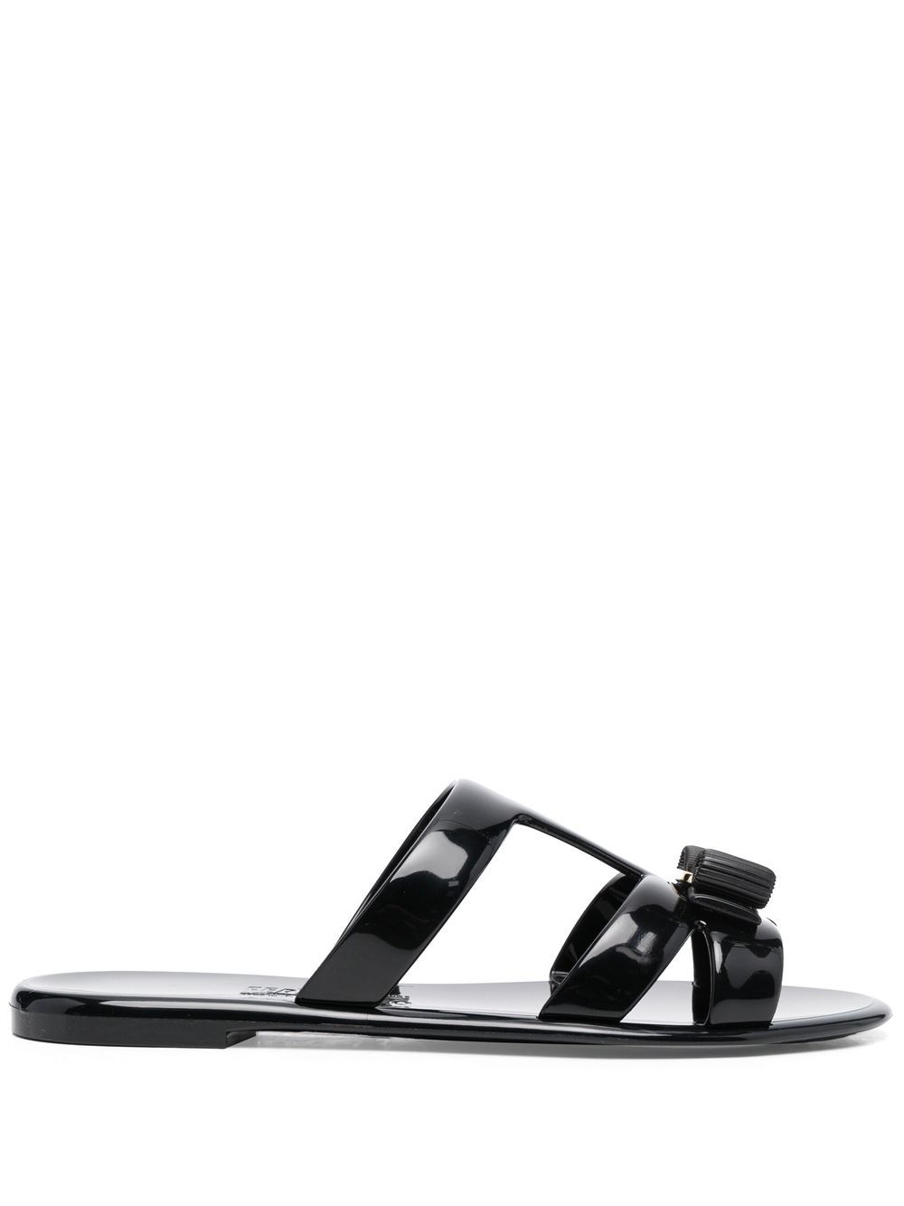 Ferragamo Lylia Vara bow flip flips - Black von Ferragamo