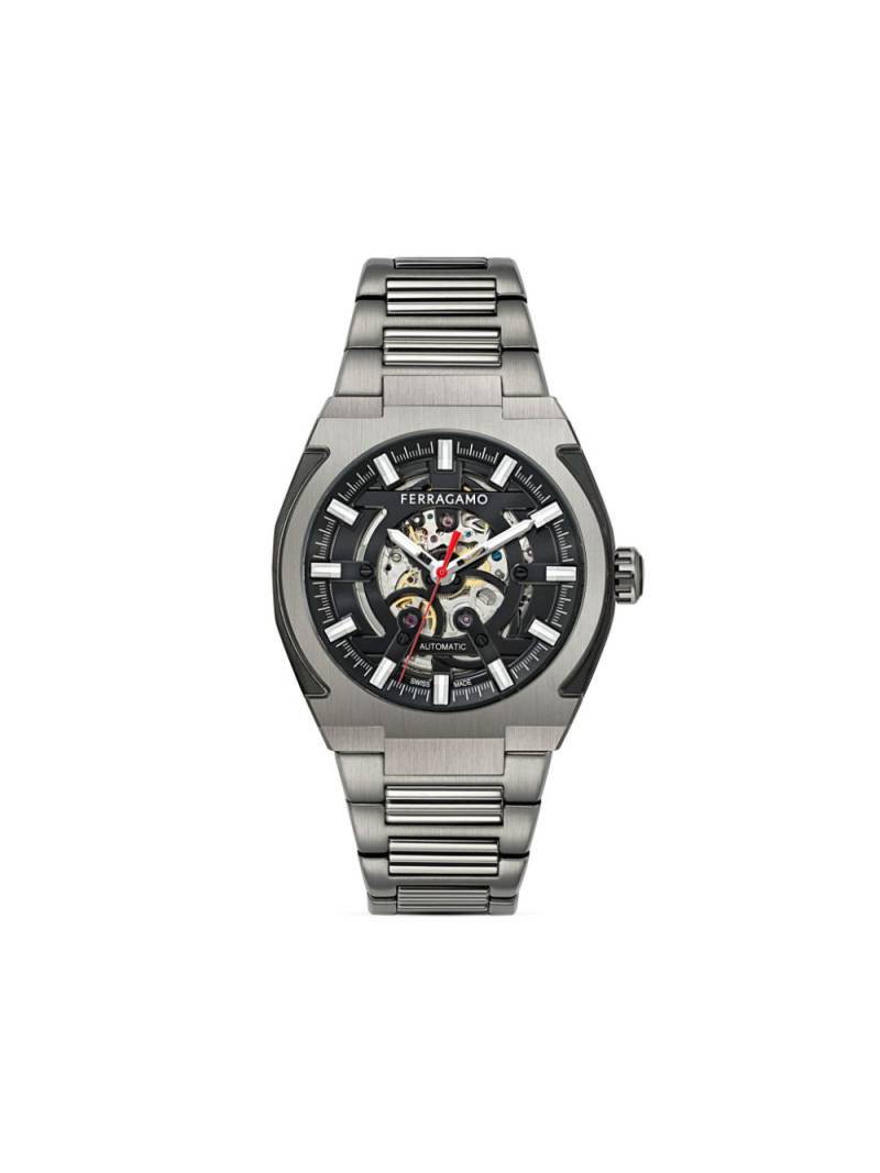 Ferragamo Supreme Skeleton 43mm - Black von Ferragamo