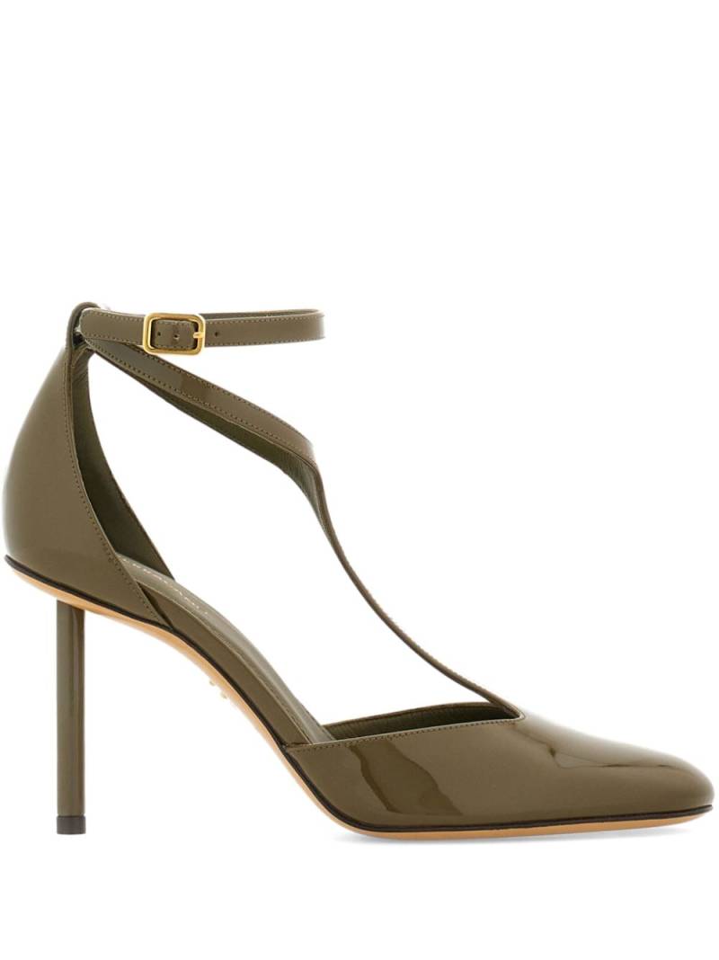 Ferragamo T-strap pumps - Green von Ferragamo