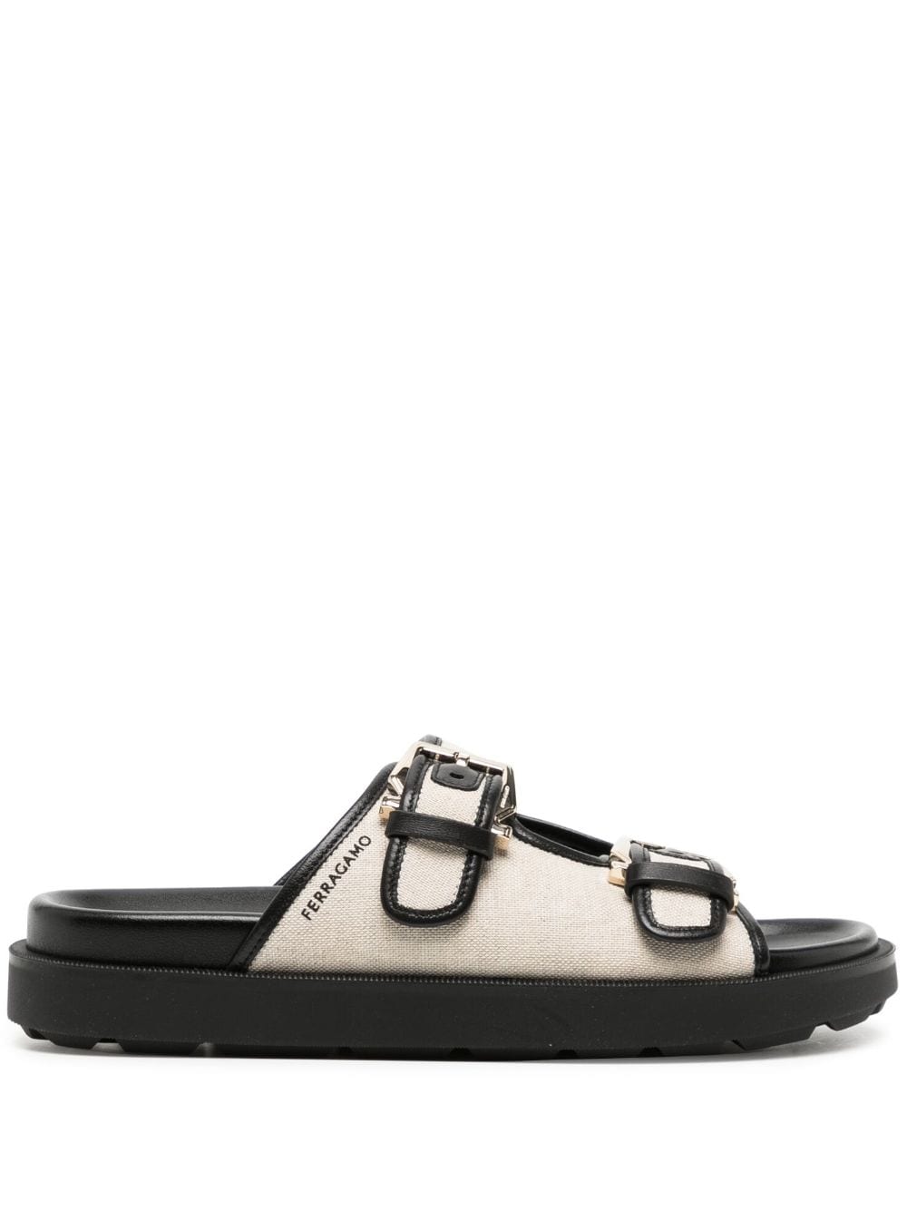 Ferragamo Tena buckle leather sandals - Neutrals von Ferragamo