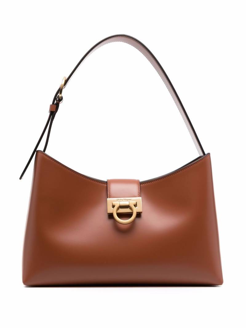 Ferragamo Trifolio leather shoulder bag - Brown von Ferragamo