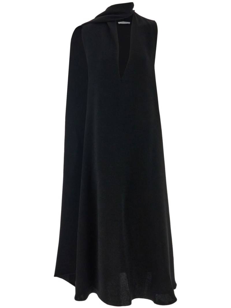 Ferragamo U-neck sleeveless maxi dress - Black von Ferragamo