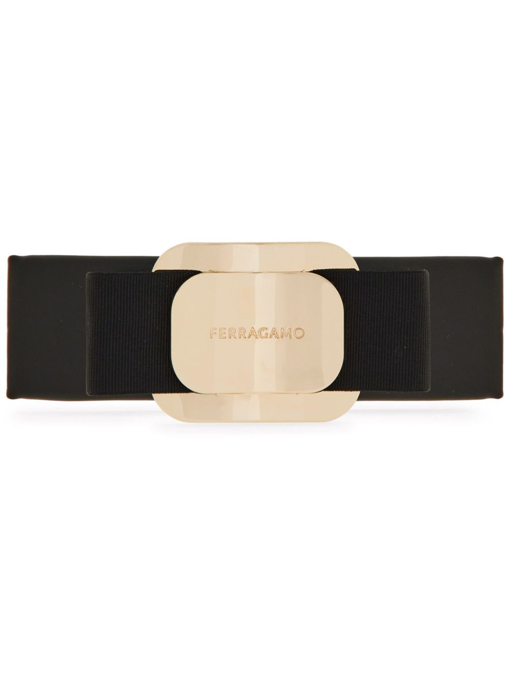 Ferragamo Vara bow hair clip - Black von Ferragamo