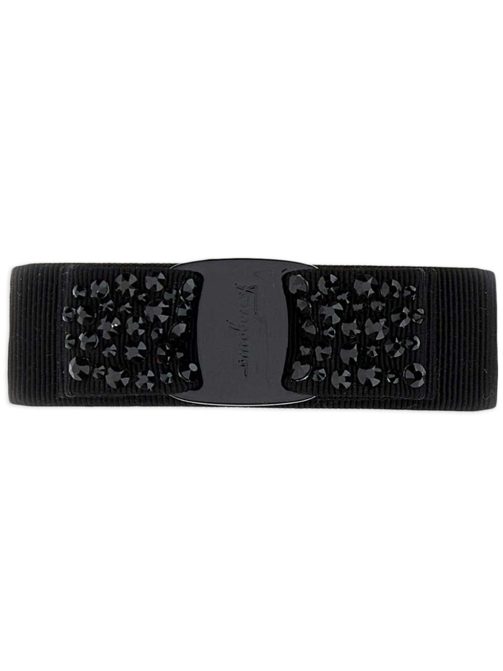 Ferragamo Vara bow hair clip - Black von Ferragamo