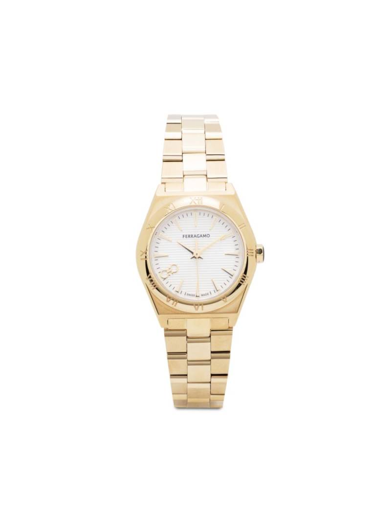 Ferragamo Vega Upper East watch - White von Ferragamo