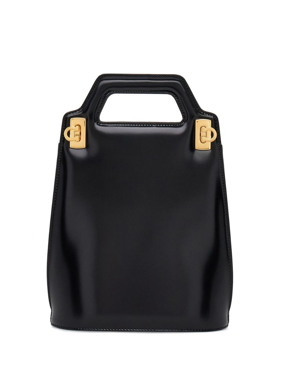 Ferragamo Wanda leather mini bag - Black von Ferragamo