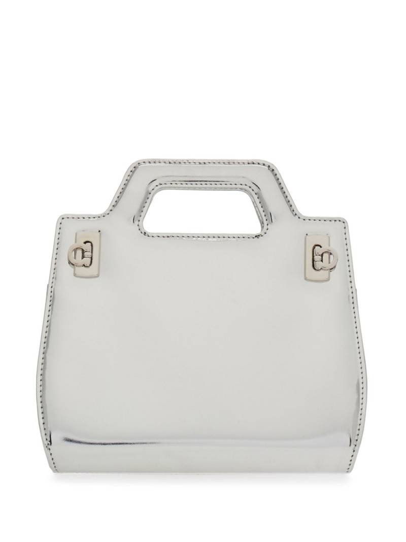 Ferragamo small Wanda leather bag - Silver von Ferragamo