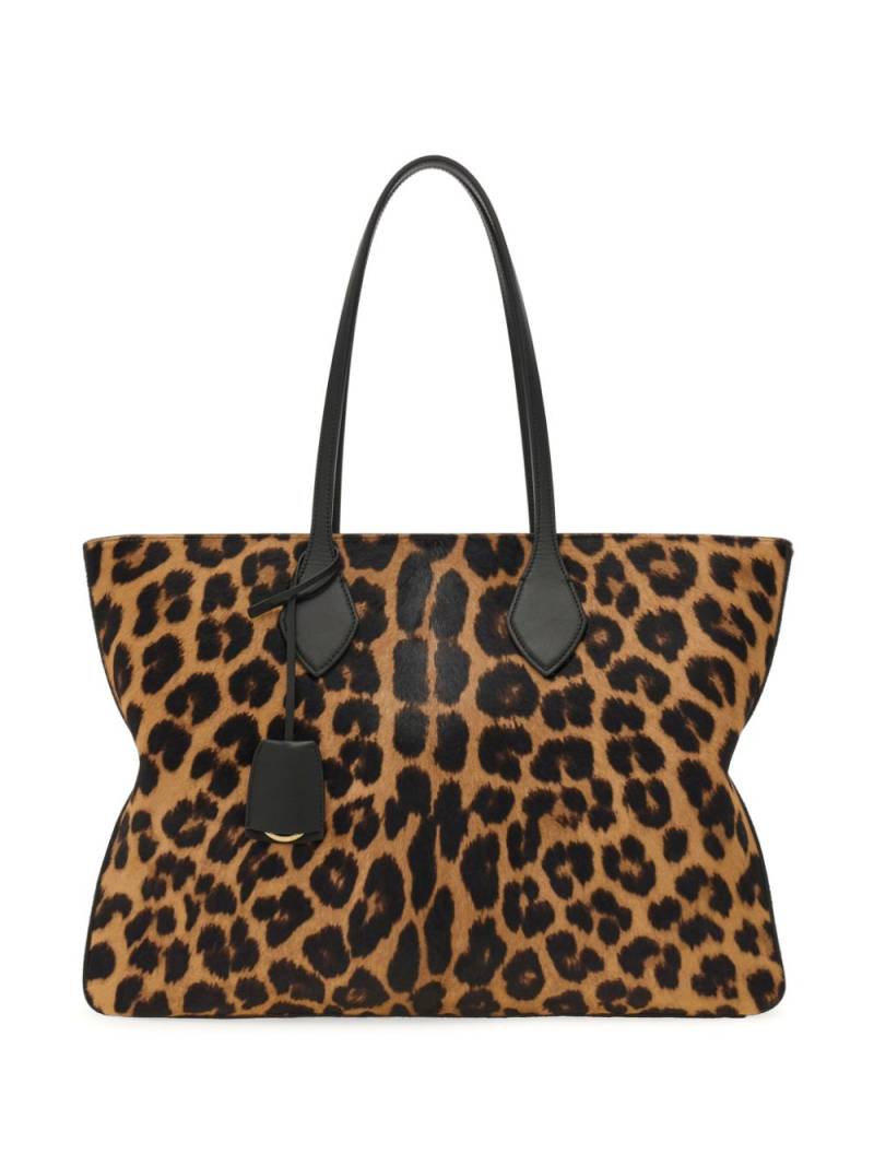 Ferragamo animal print tote bag - Brown von Ferragamo