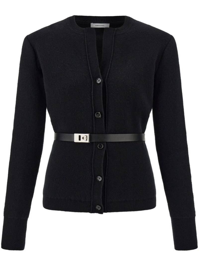 Ferragamo belted cardigan - Black von Ferragamo