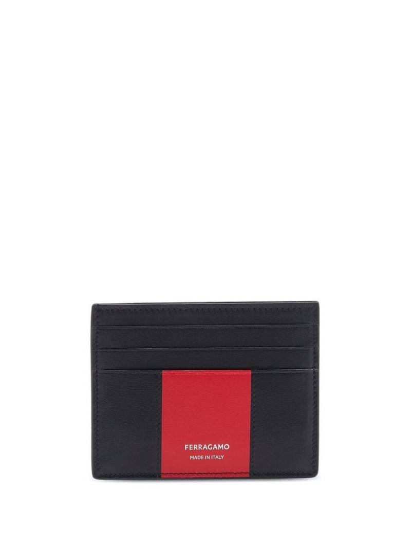 Ferragamo bicolour card holder - Red von Ferragamo