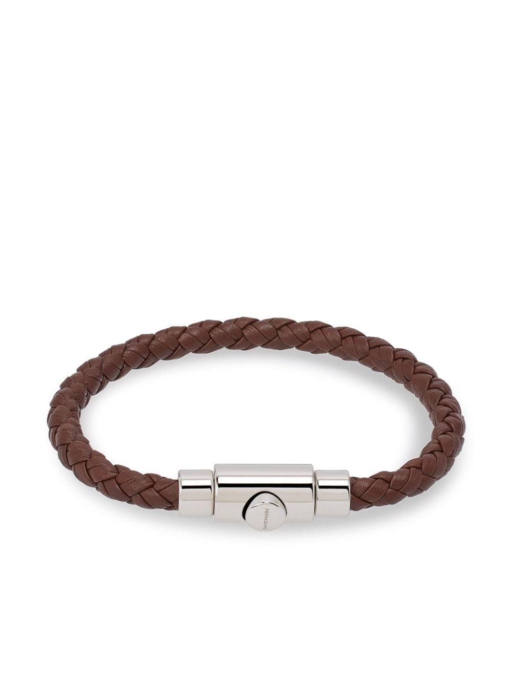 Ferragamo braided leather bracelet - Brown von Ferragamo