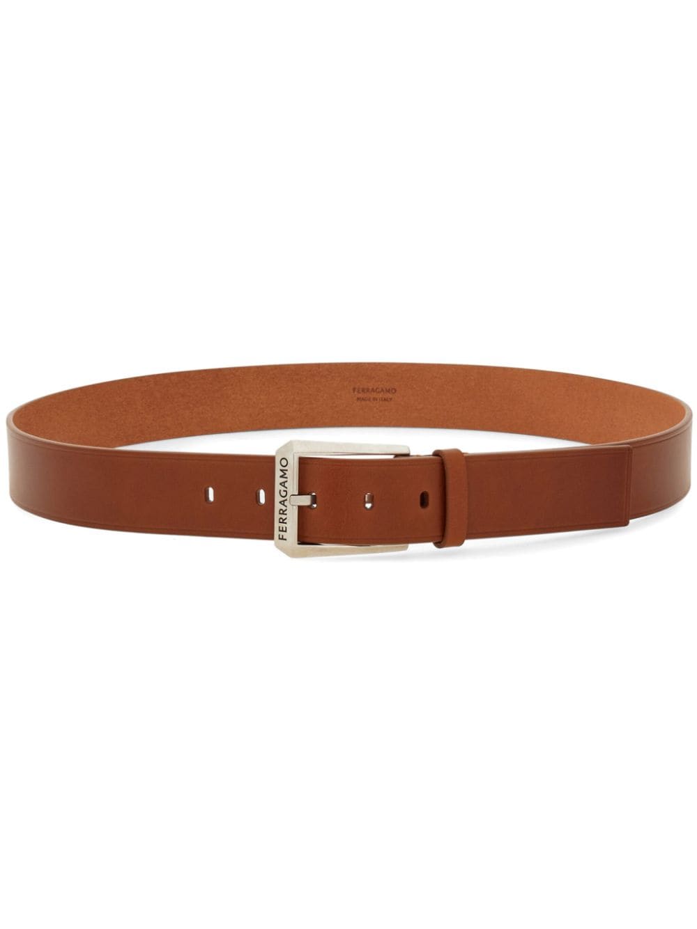 Ferragamo buckle-fastened leather belt - Brown von Ferragamo