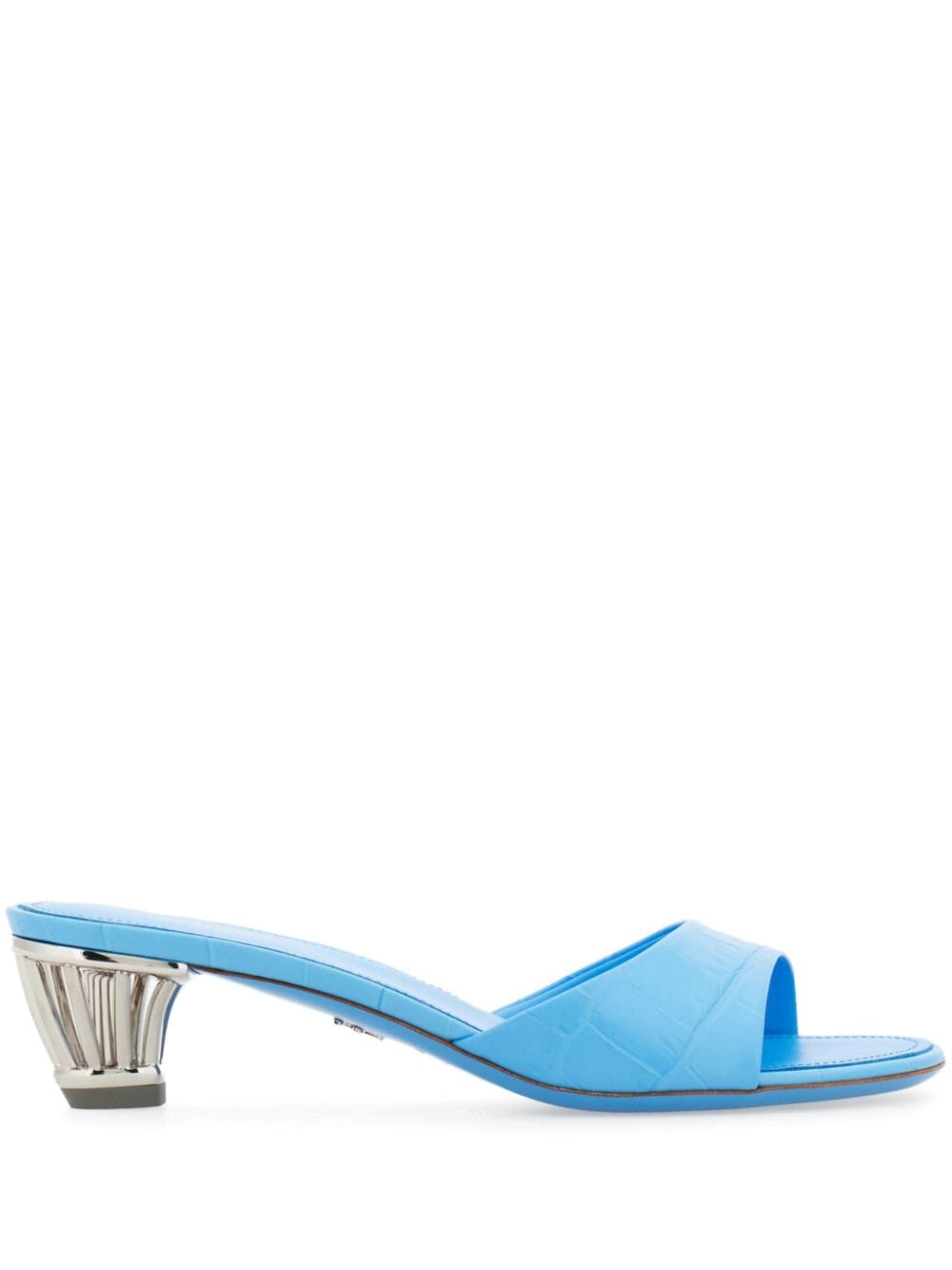 Ferragamo caged-heel open-toe mules - Blue von Ferragamo