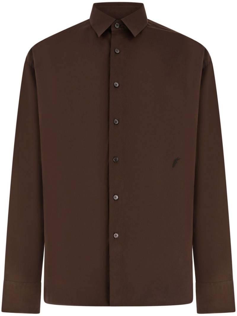 Ferragamo cotton long sleeved shirt - Brown von Ferragamo