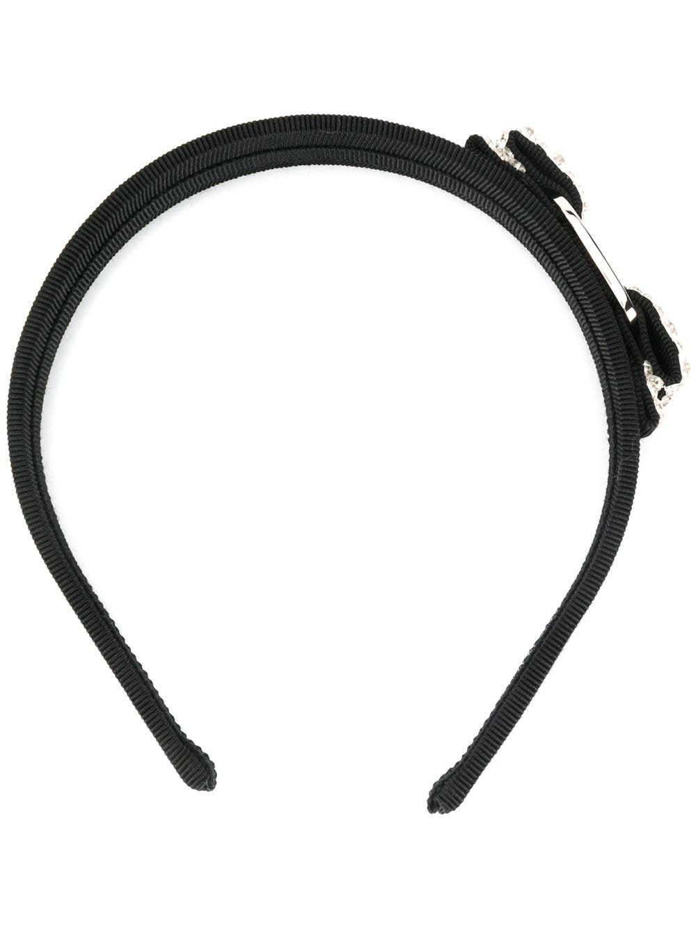 Ferragamo crystal-embellished headband - Black von Ferragamo