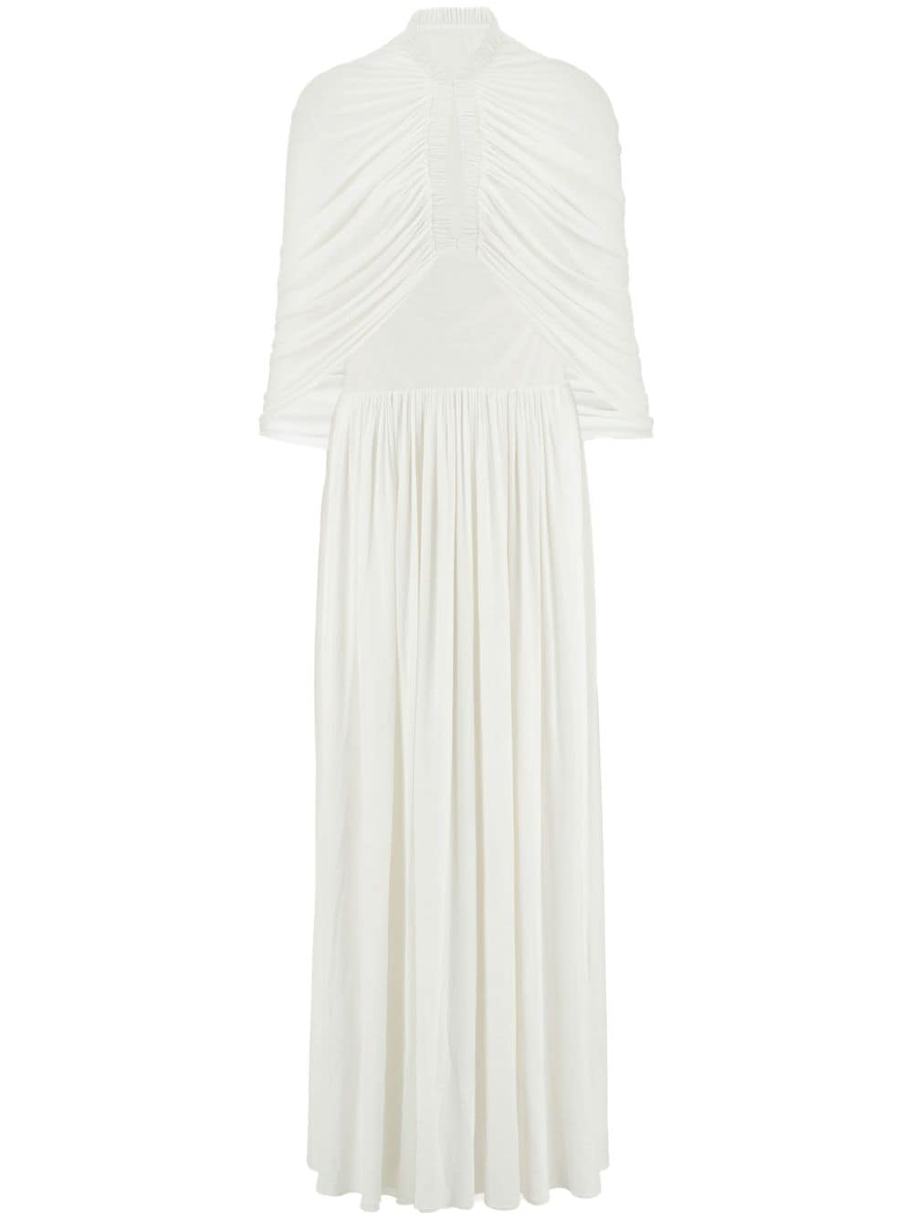 Ferragamo cut-out draped maxi dress - White von Ferragamo