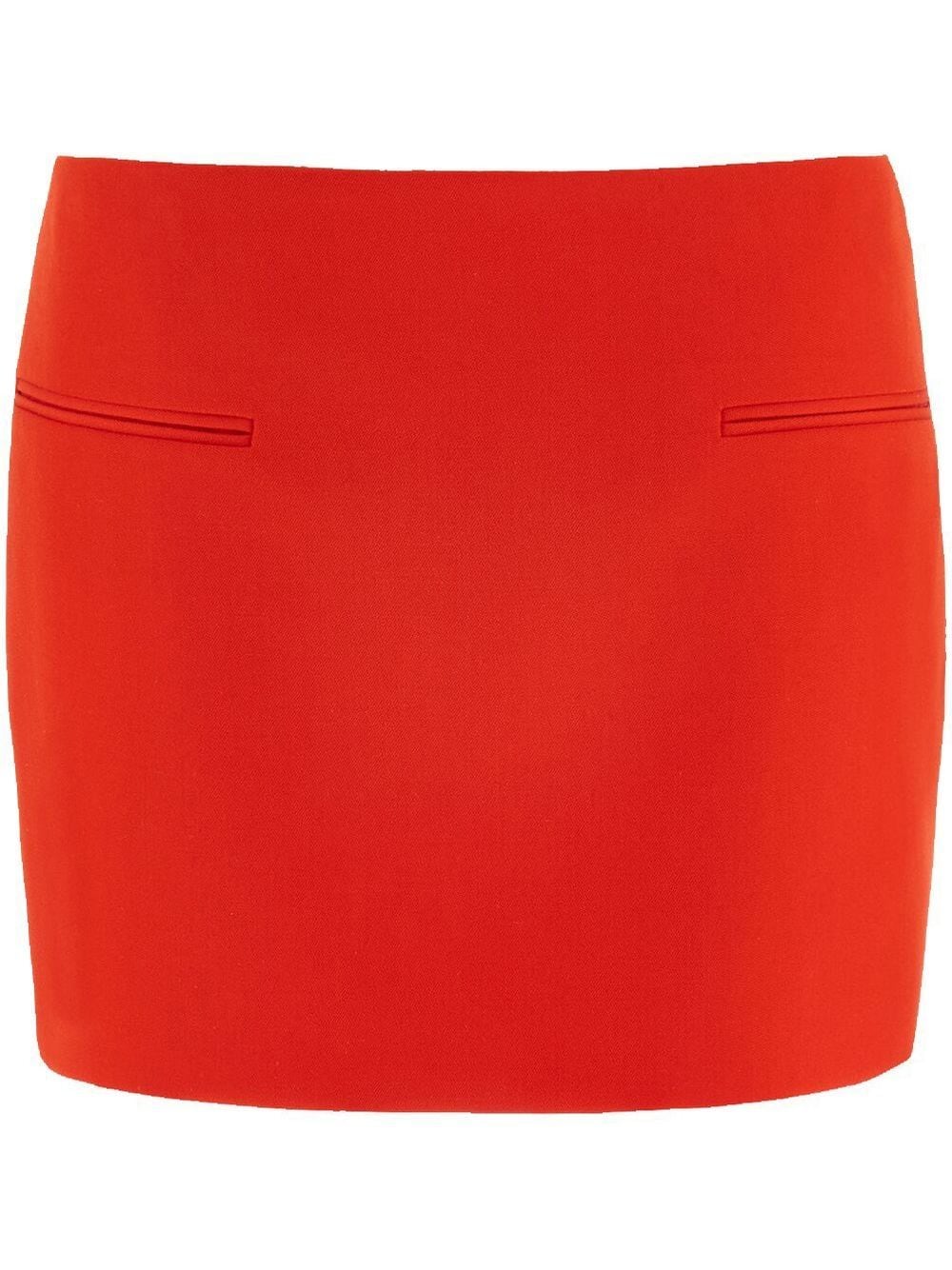 Ferragamo front welt-pocket mini skirt - Red von Ferragamo