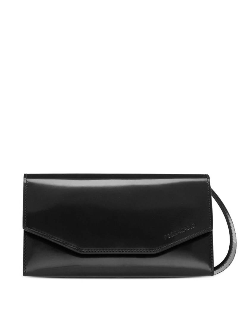 Ferragamo geometric leather clutch - Black von Ferragamo