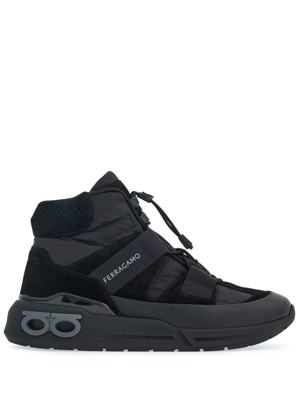 Ferragamo high-top trekking sneakers - Black von Ferragamo