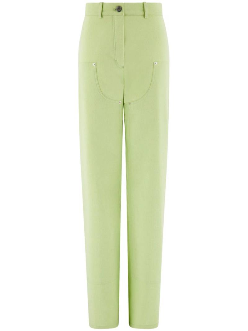 Ferragamo high-waisted carpenter trousers - Green von Ferragamo