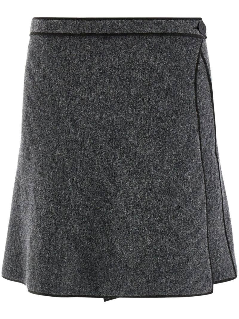 Ferragamo high-waisted knitted skirt - Grey von Ferragamo