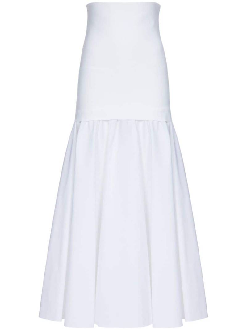 Ferragamo high-waisted panelled midi skirt - White von Ferragamo