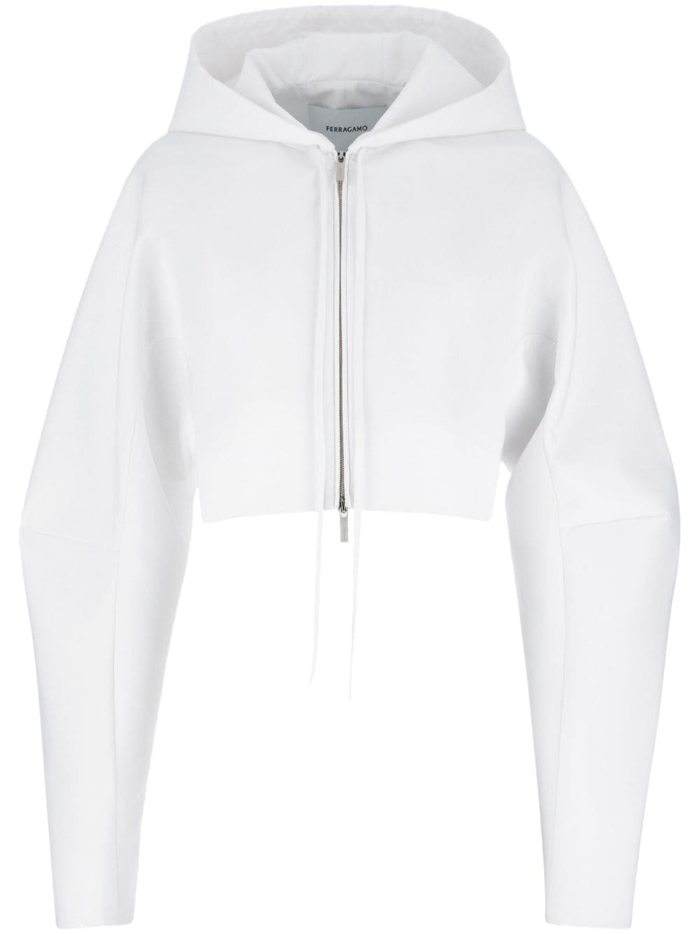 Ferragamo hooded cropped jacket - White von Ferragamo