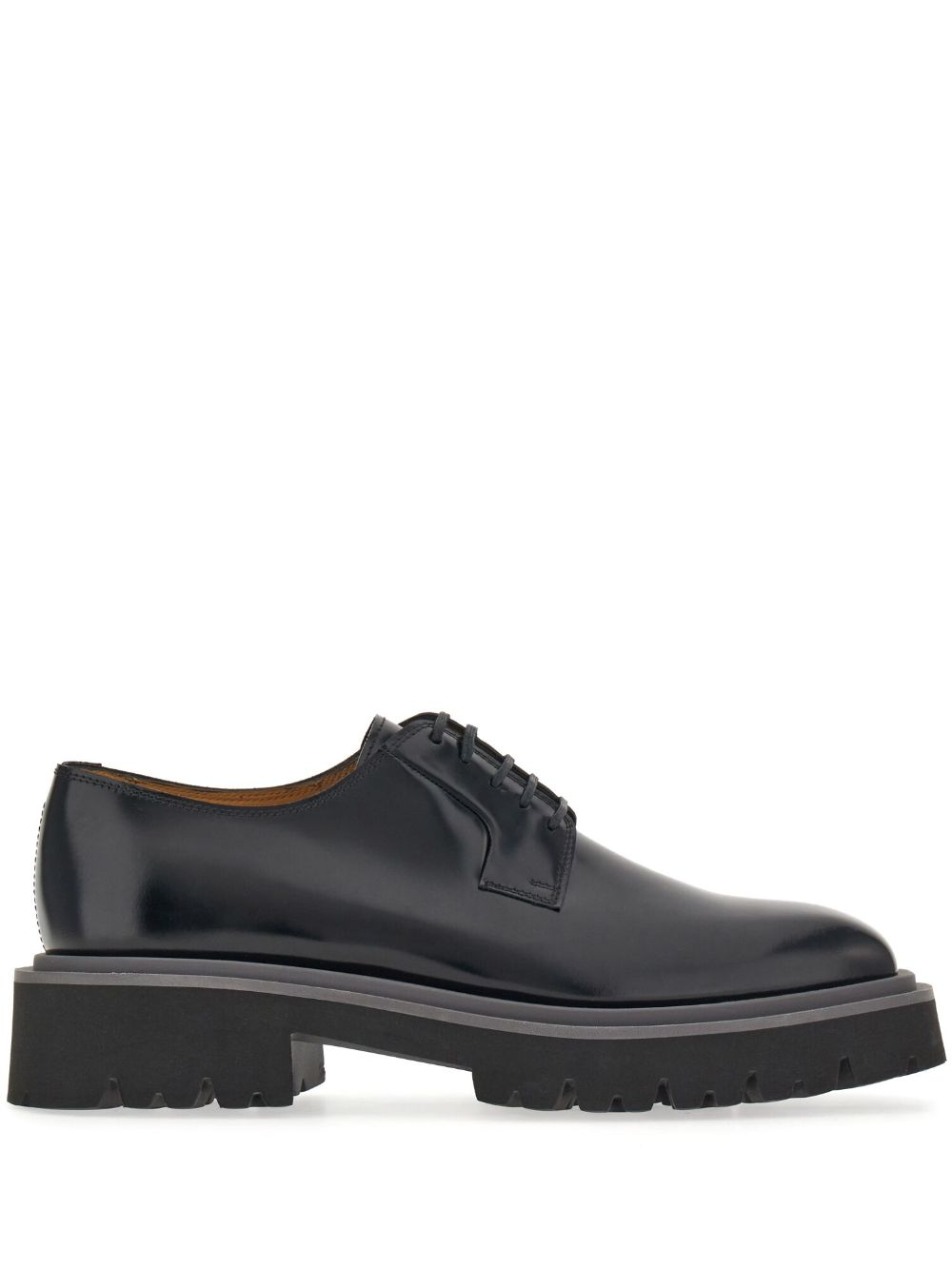 Ferragamo lace-up leather derby shoes - Black von Ferragamo