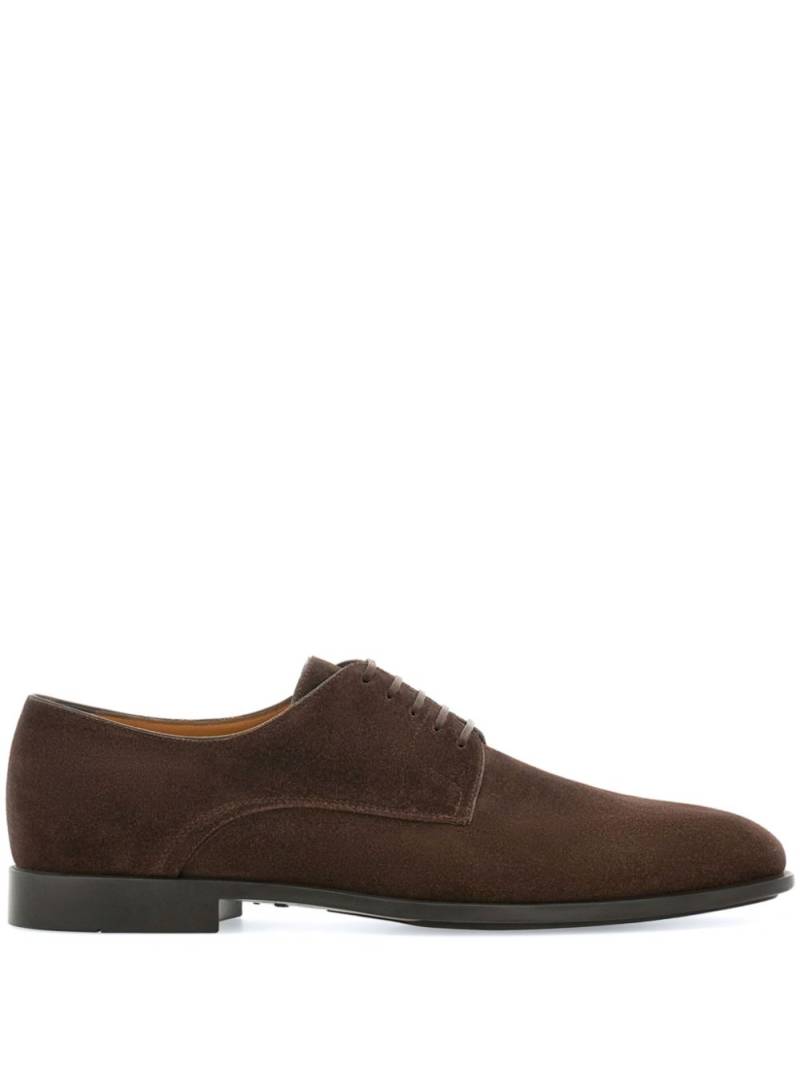 Ferragamo lace-up suede Derby shoes - Brown von Ferragamo