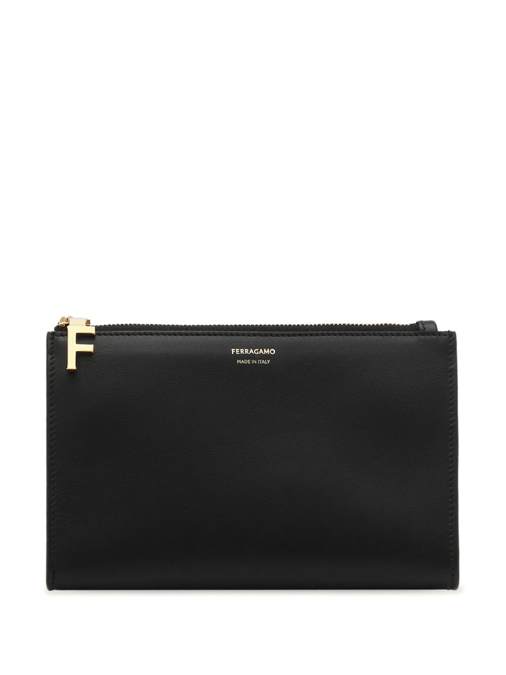 Ferragamo leather beauty case - Black von Ferragamo