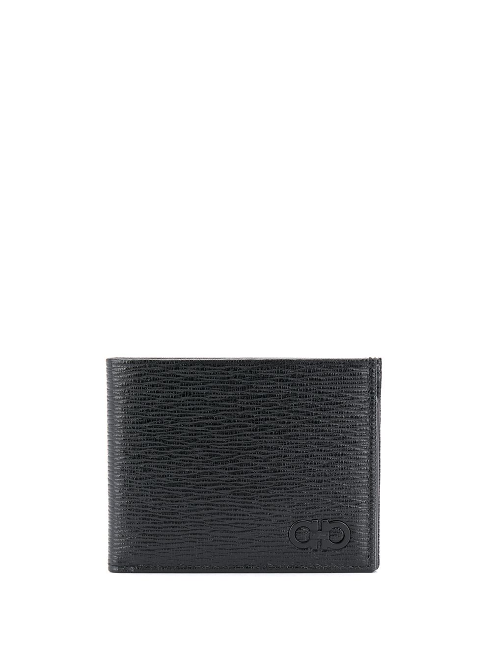 Ferragamo leather fold-over wallet - Black von Ferragamo