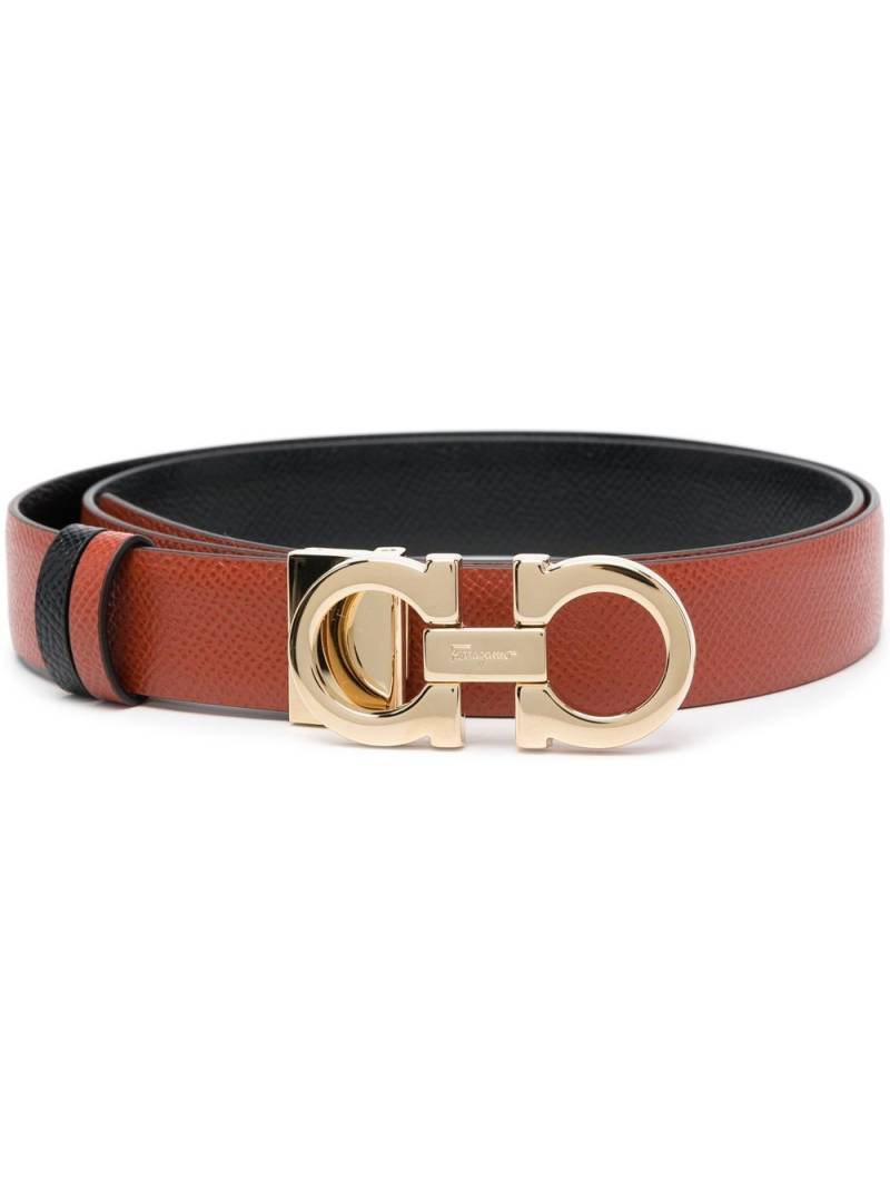 Ferragamo logo buckle belt - Brown von Ferragamo