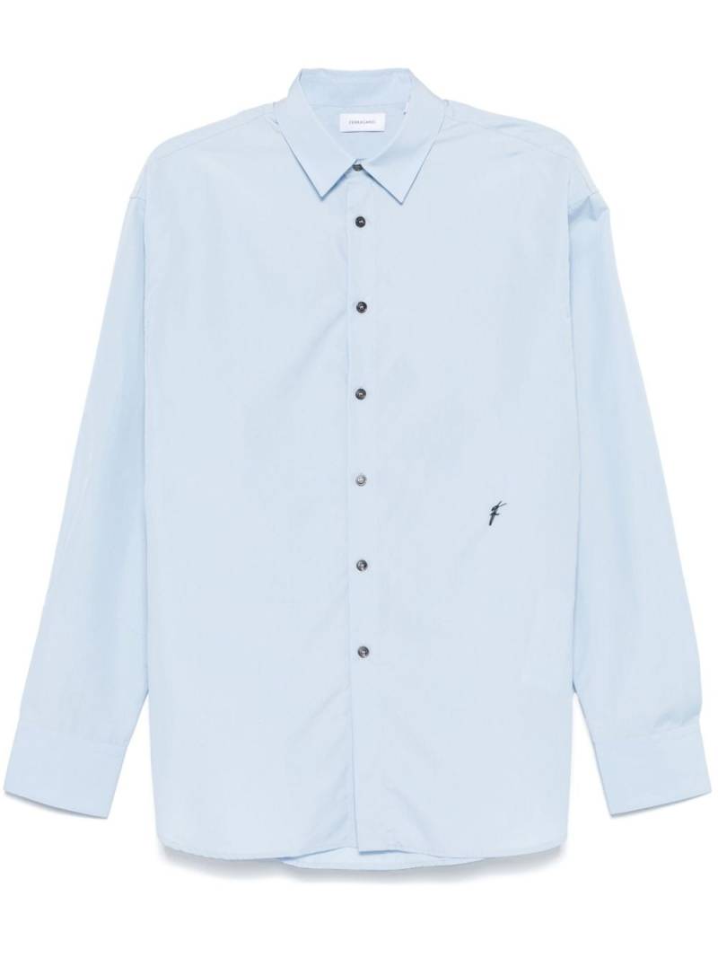 Ferragamo logo-embroidered shirt - Blue von Ferragamo