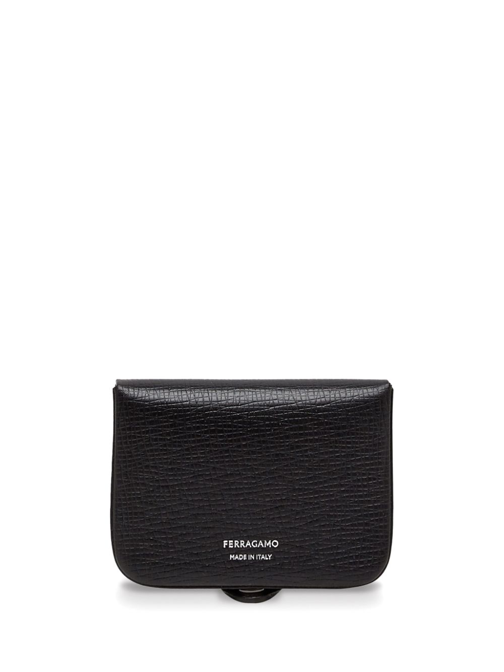 Ferragamo logo-lettering leather wallet - Black von Ferragamo