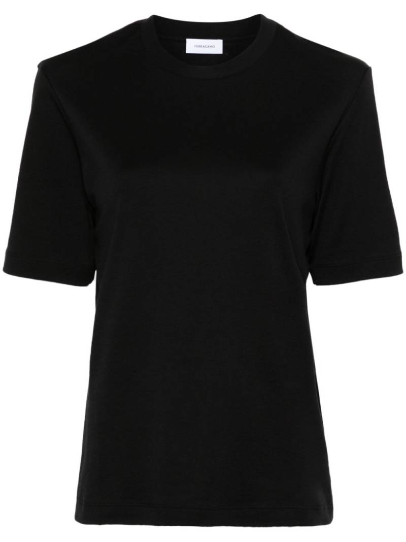 Ferragamo logo-patch T-shirt - Black von Ferragamo