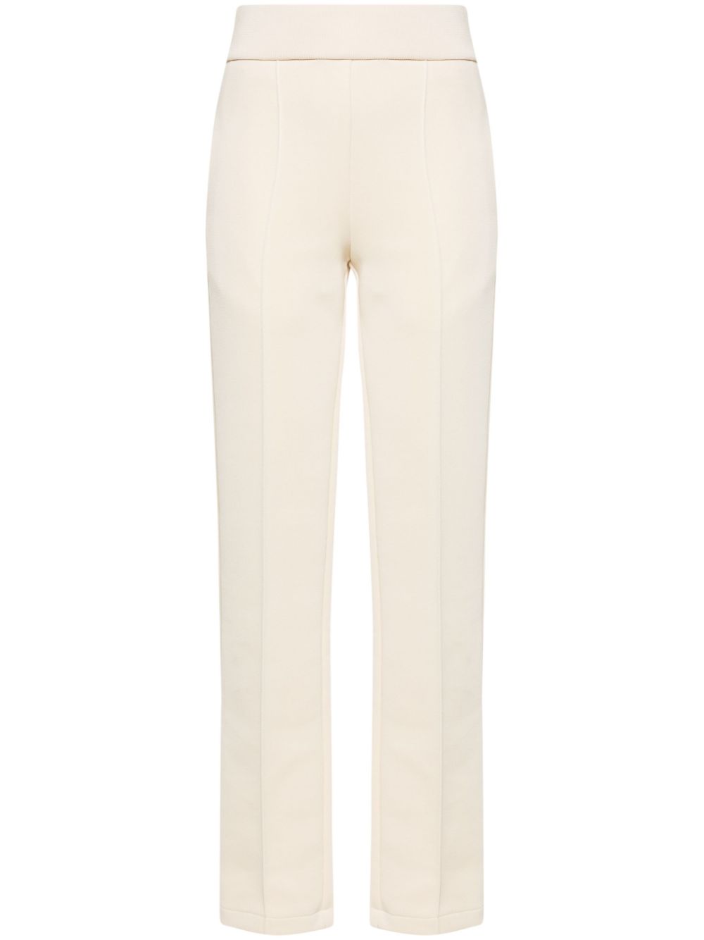 Ferragamo logo-patch high-waisted track pants - Neutrals von Ferragamo