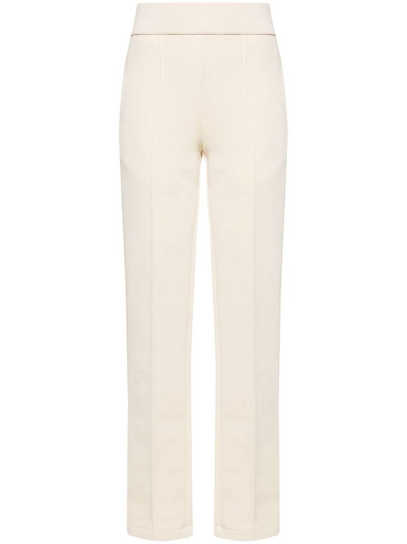 Ferragamo logo-patch high-waisted track pants - Neutrals von Ferragamo