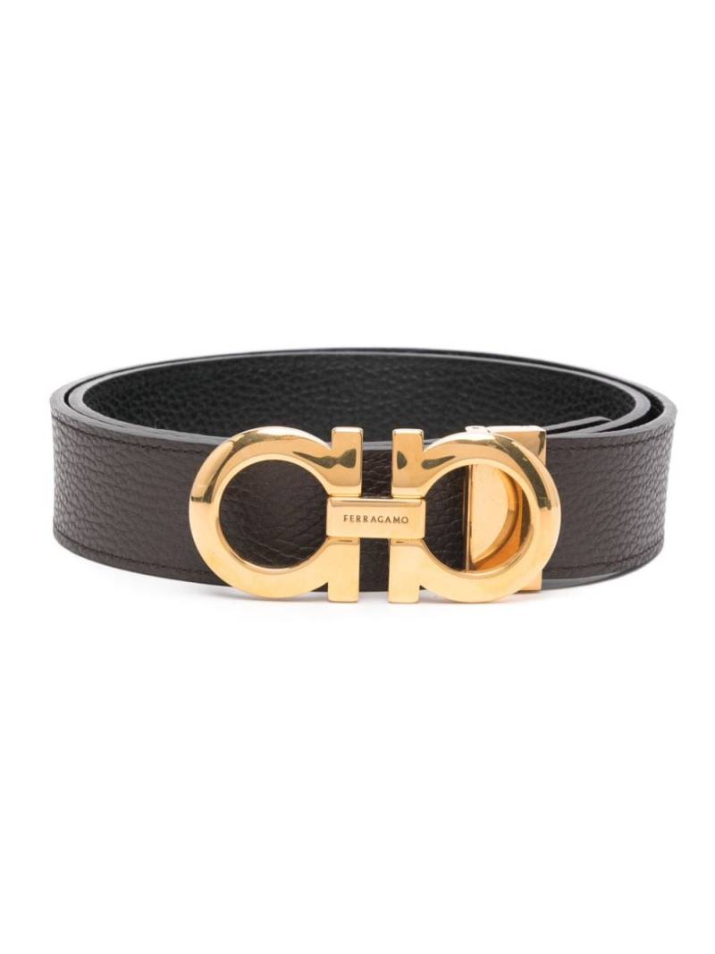 Ferragamo logo-plaque belt - Brown von Ferragamo