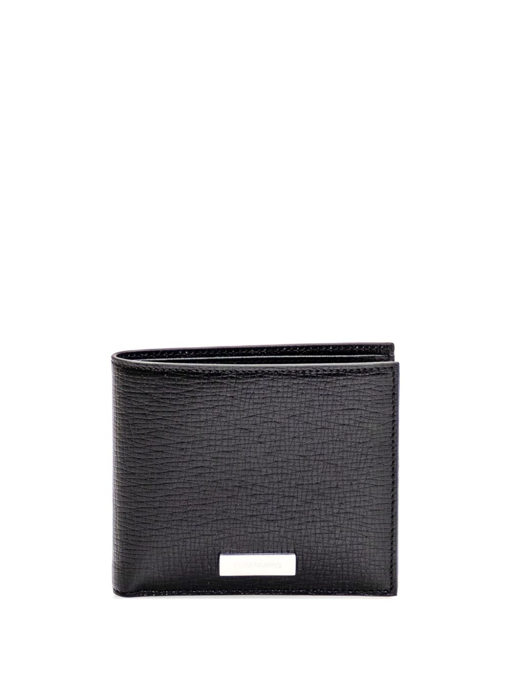 Ferragamo logo-plaque leather wallet - Black von Ferragamo