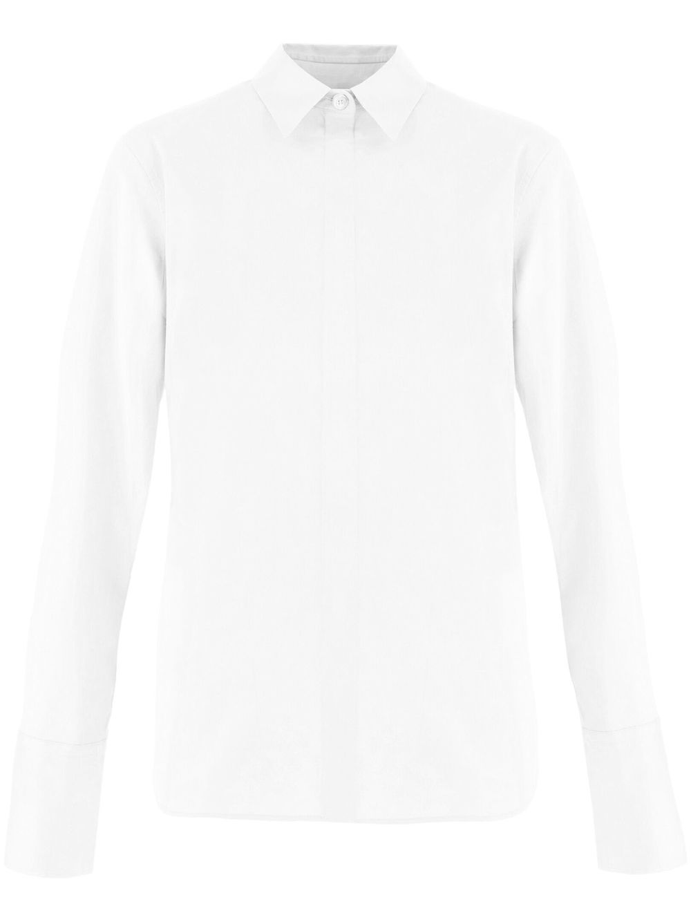 Ferragamo long-sleeve button-up shirt - White von Ferragamo