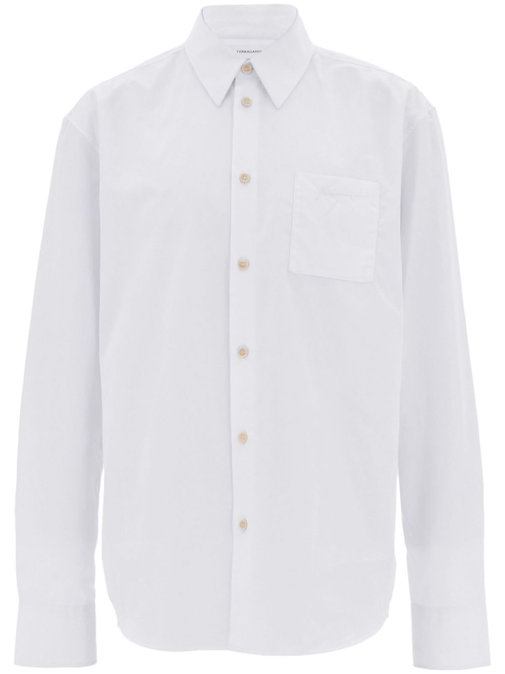 Ferragamo long-sleeve shirt - White von Ferragamo