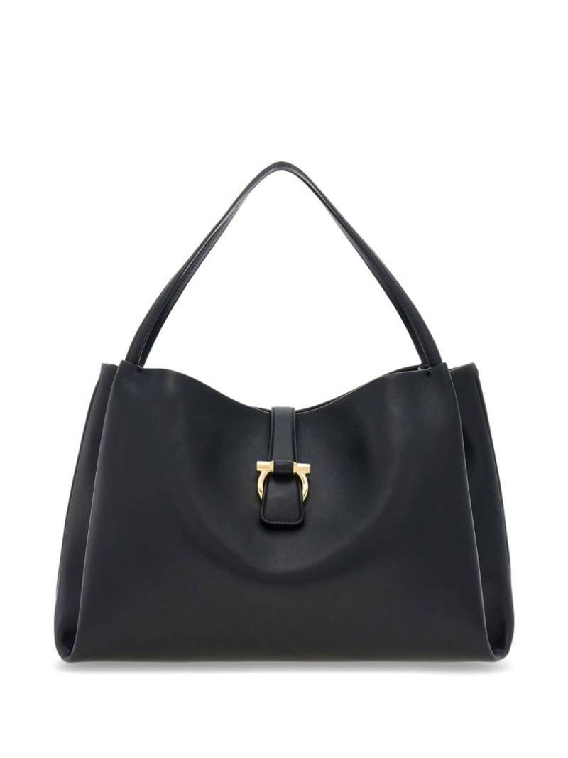 Ferragamo medium Gancini clasp tote bag - Black von Ferragamo